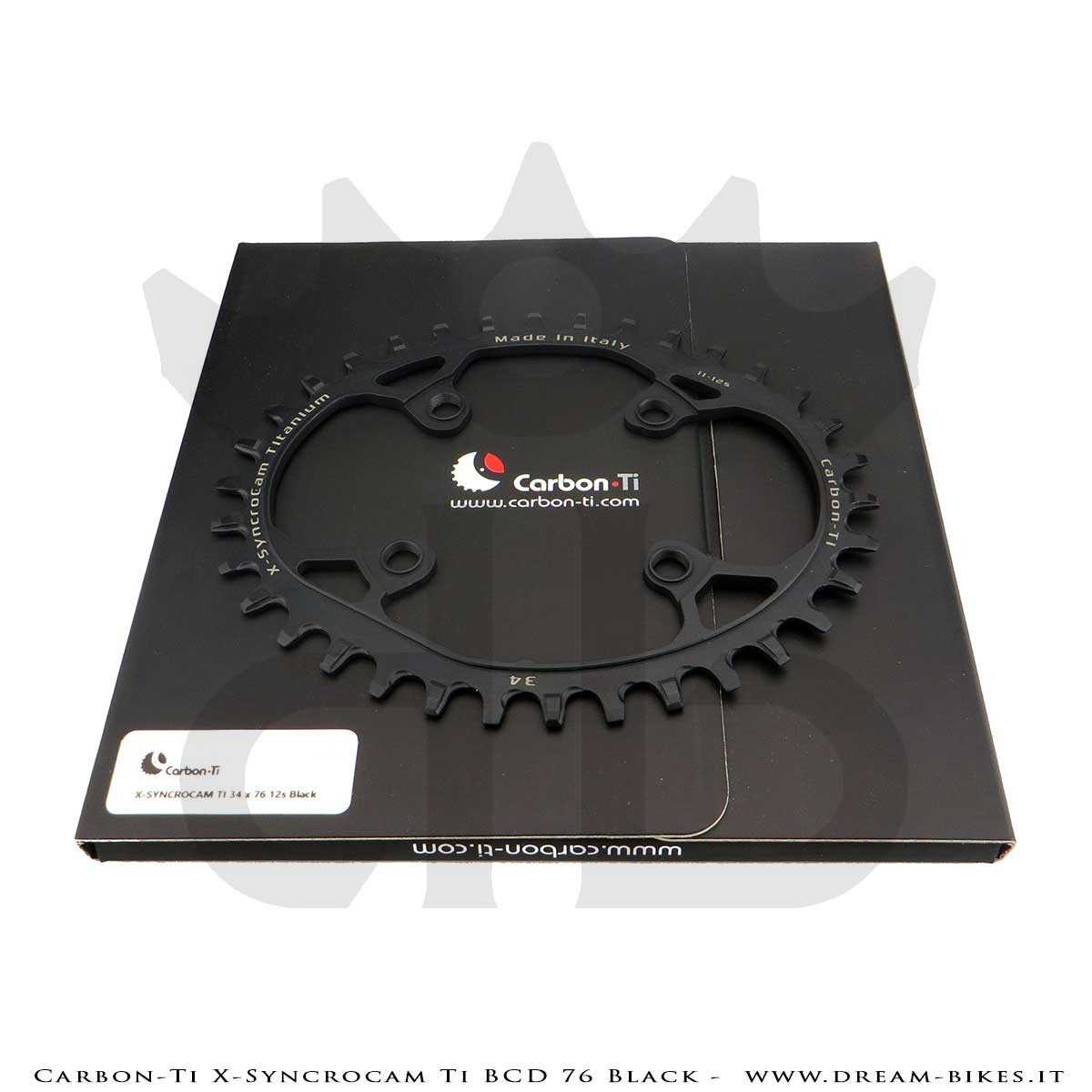 Carbon-Ti X-SyncroCam Ti BCD 76 mm Asymmetric Titanium Black Monoring