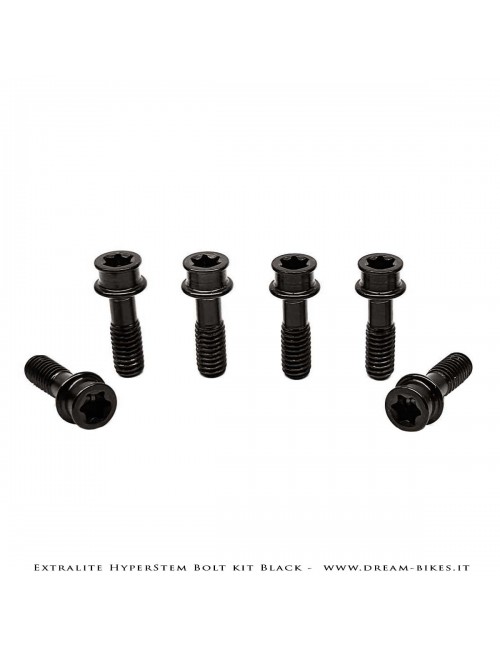 Extralite HyperStem Kit Viti Speciali In Titanio Nere Torx (6 pezzi)