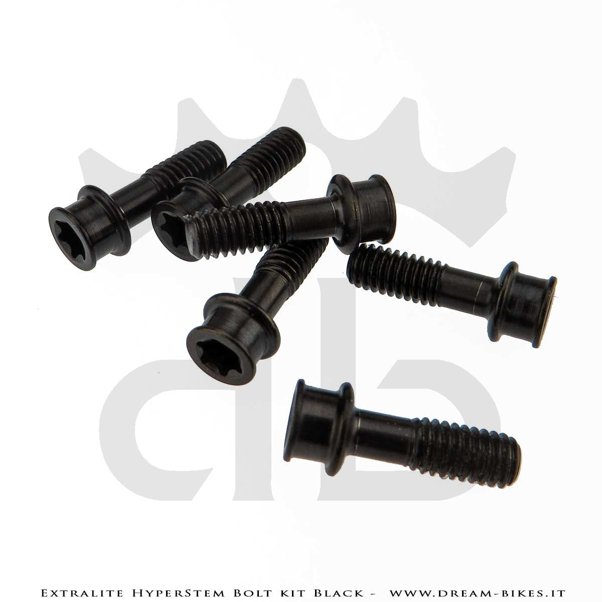 Extralite HyperStem Kit Viti Speciali In Titanio Nere Torx (6 pezzi)