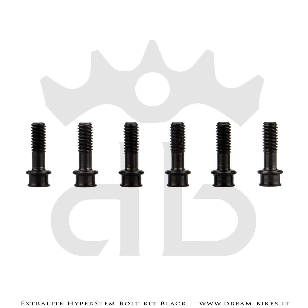 Extralite HyperStem Kit Viti Speciali In Titanio Nere Torx (6 pezzi)