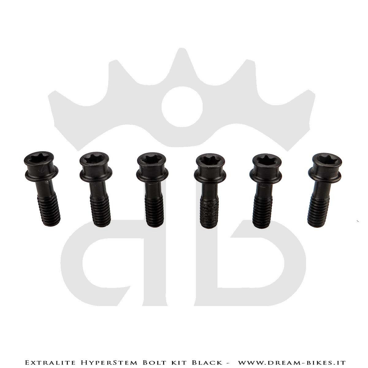 Extralite HyperStem Kit Viti Speciali In Titanio Nere Torx (6 pezzi)