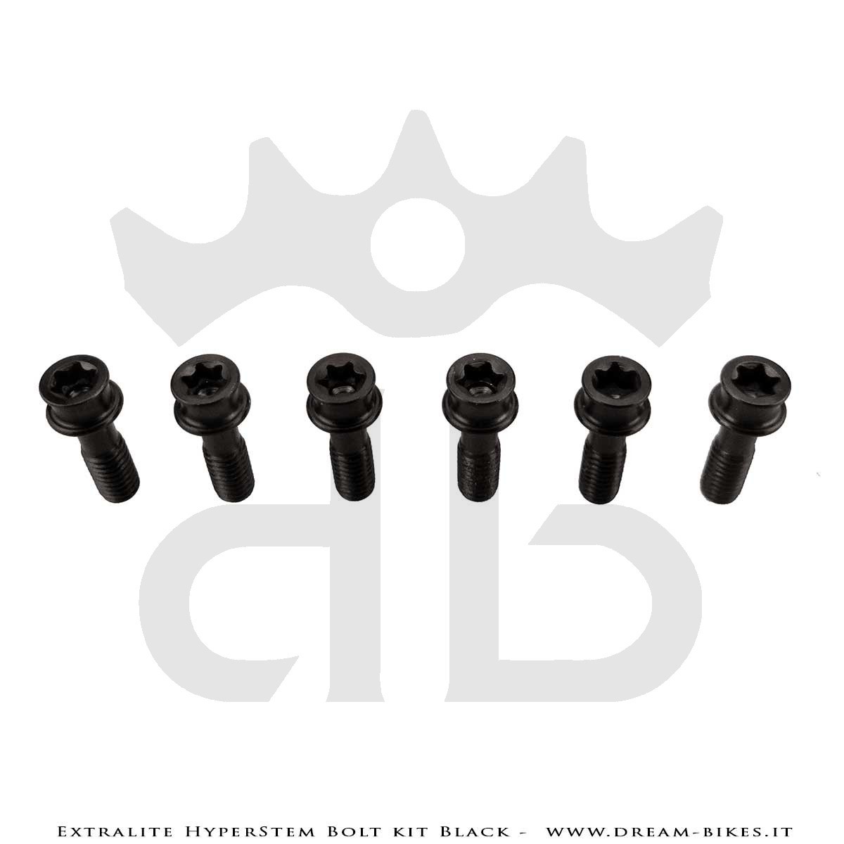 Extralite HyperStem Kit Viti Speciali In Titanio Nere Torx (6 pezzi)
