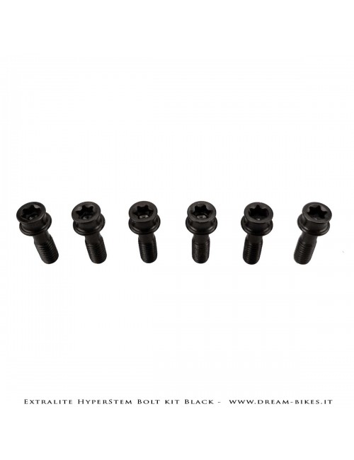 Extralite HyperStem Kit Viti Speciali In Titanio Nere Torx (6 pezzi)