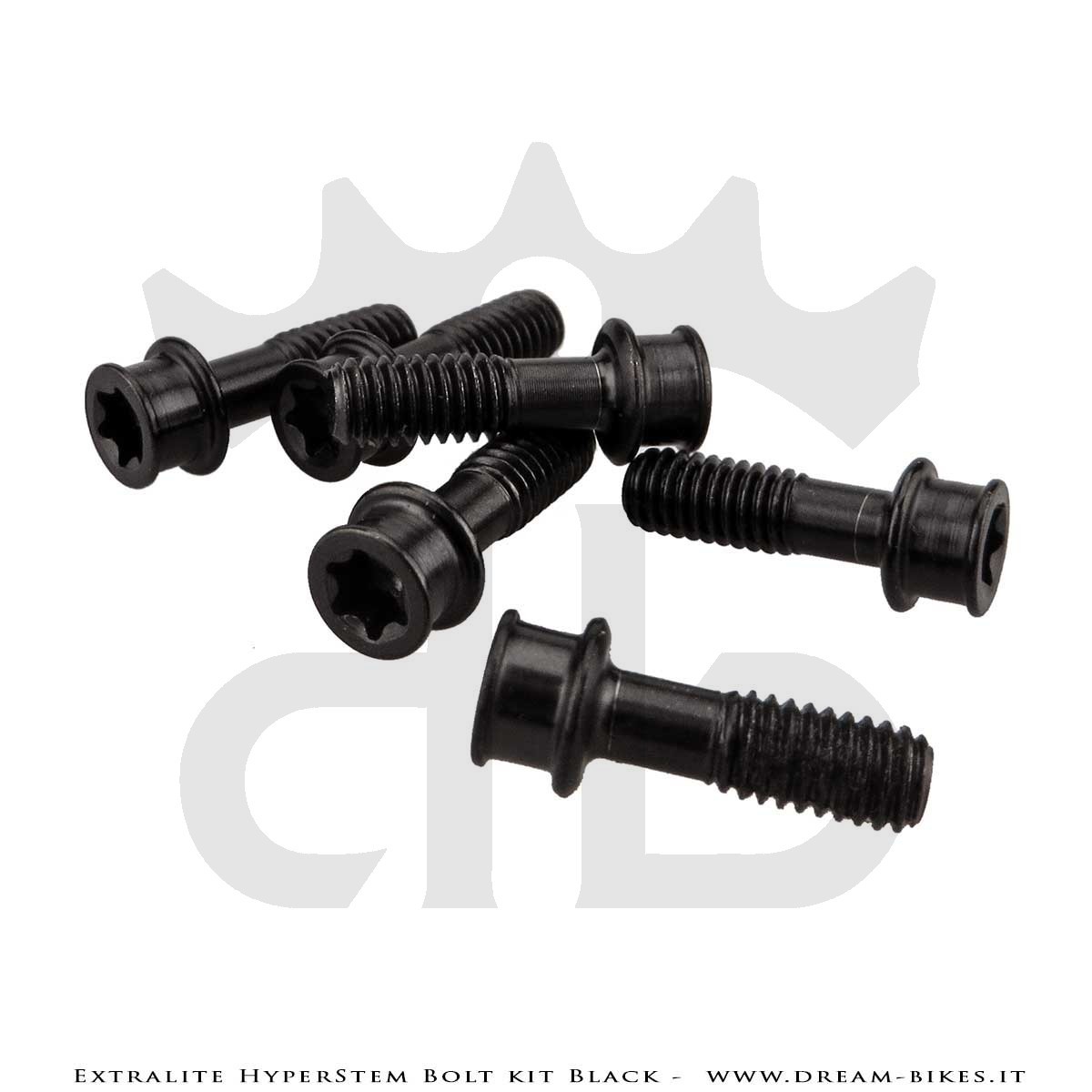 Extralite HyperStem Kit Viti Speciali In Titanio Nere Torx (6 pezzi)