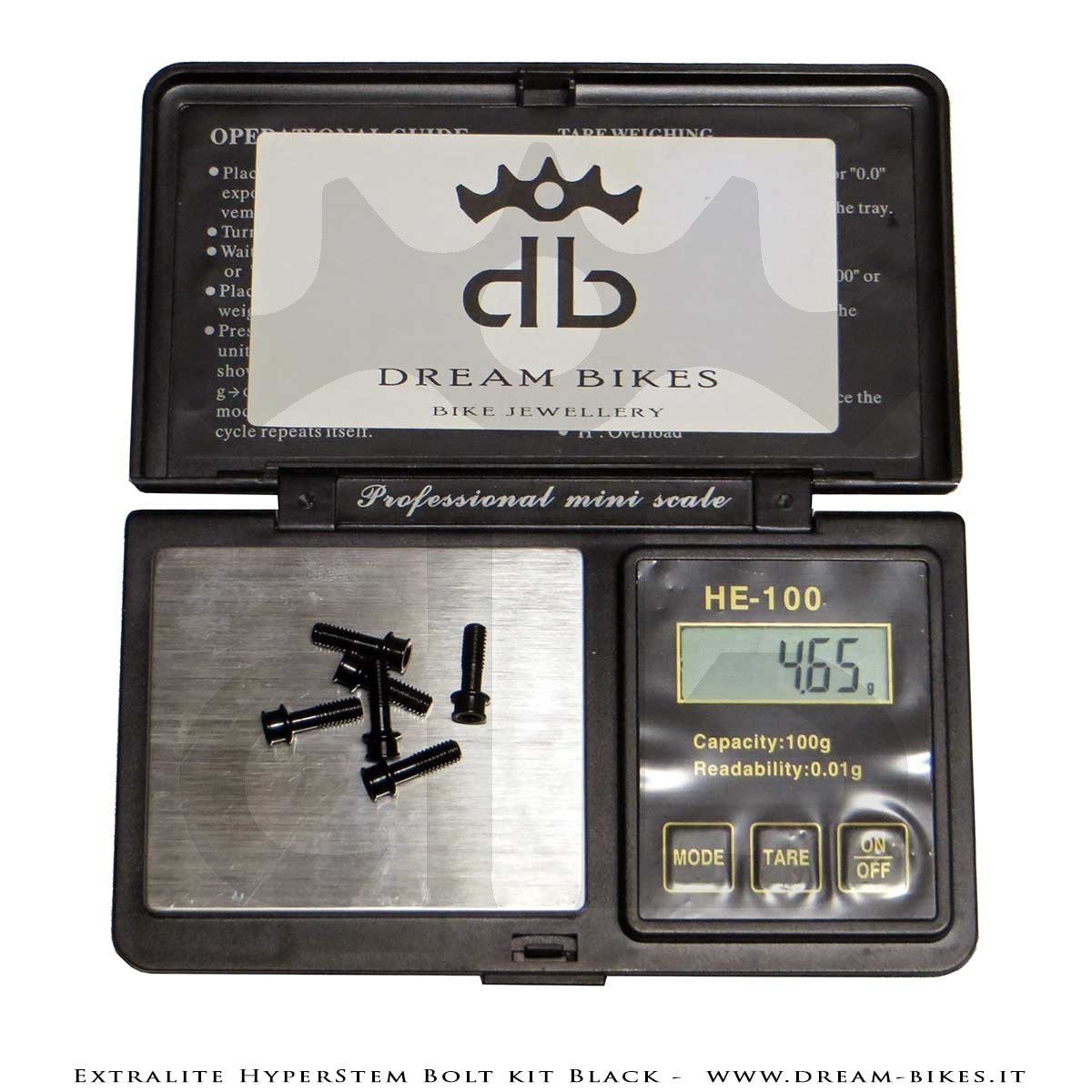 Extralite HyperStem Kit Viti Speciali In Titanio Nere Torx (6 pezzi)