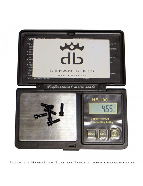 Extralite HyperStem Kit Viti Speciali In Titanio Nere Torx (6 pezzi)