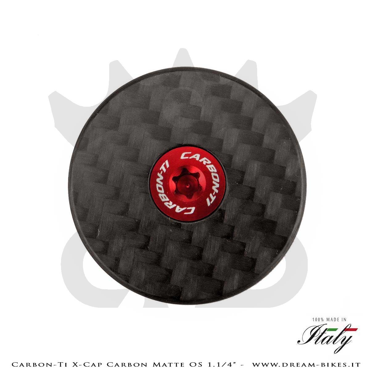 Carbon-Ti X-Cap Carbon Matte OS 1.1/4" Headset Cap