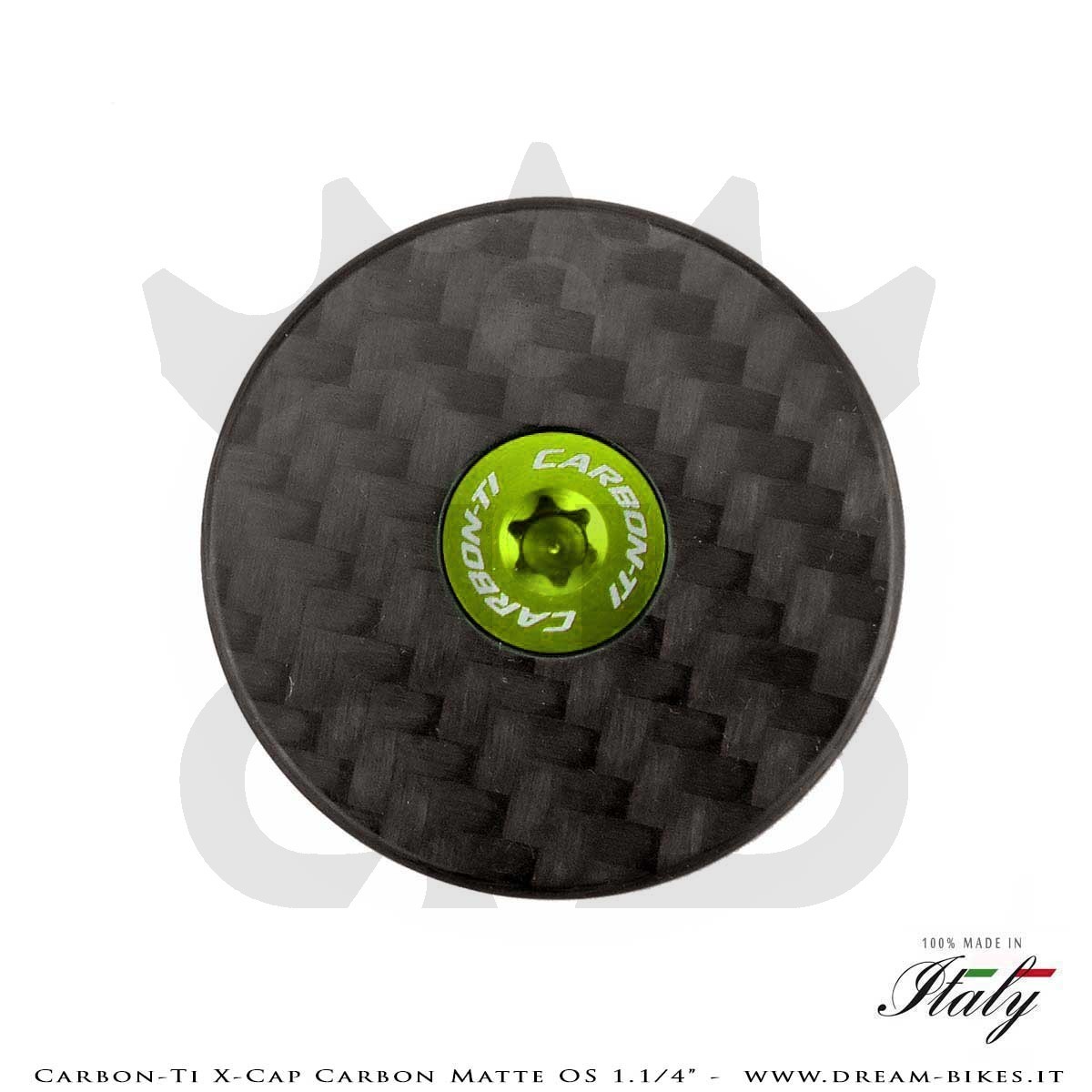 Carbon-Ti X-Cap Carbon Matte OS 1.1/4" Tappo Sterzo