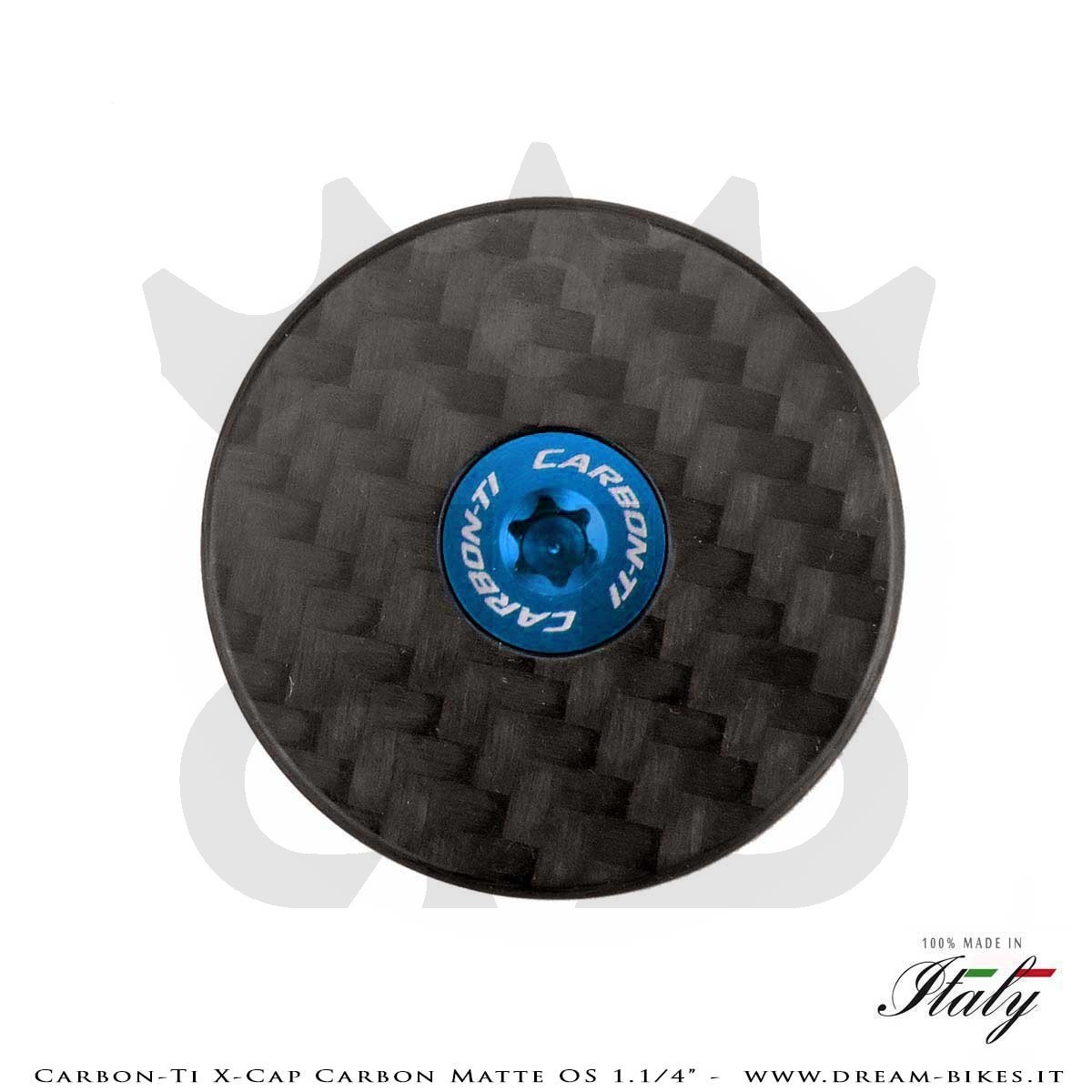 Carbon-Ti X-Cap Carbon Matte OS 1.1/4" Tappo Sterzo
