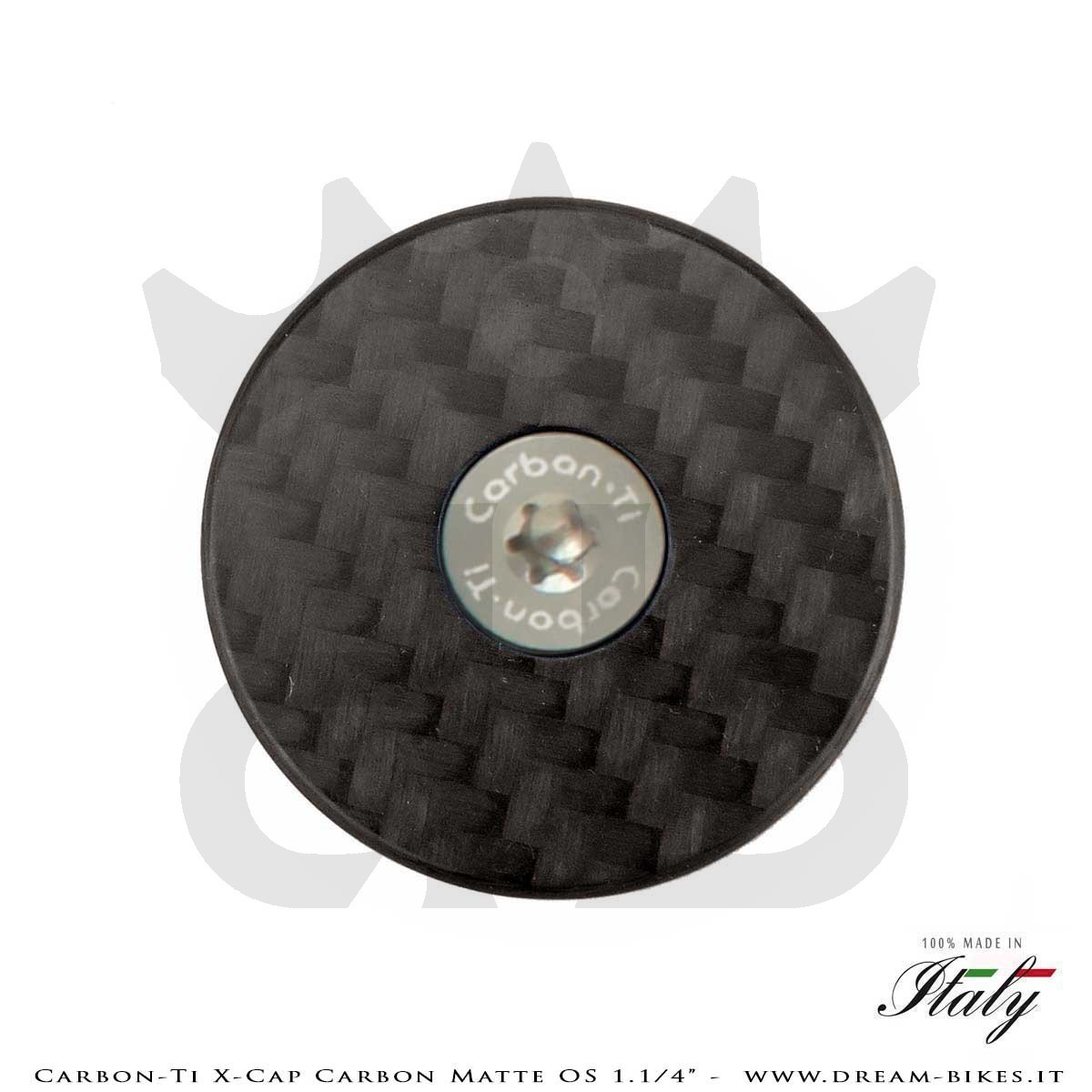 Carbon-Ti X-Cap Carbon Matte OS 1.1/4" Tappo Sterzo