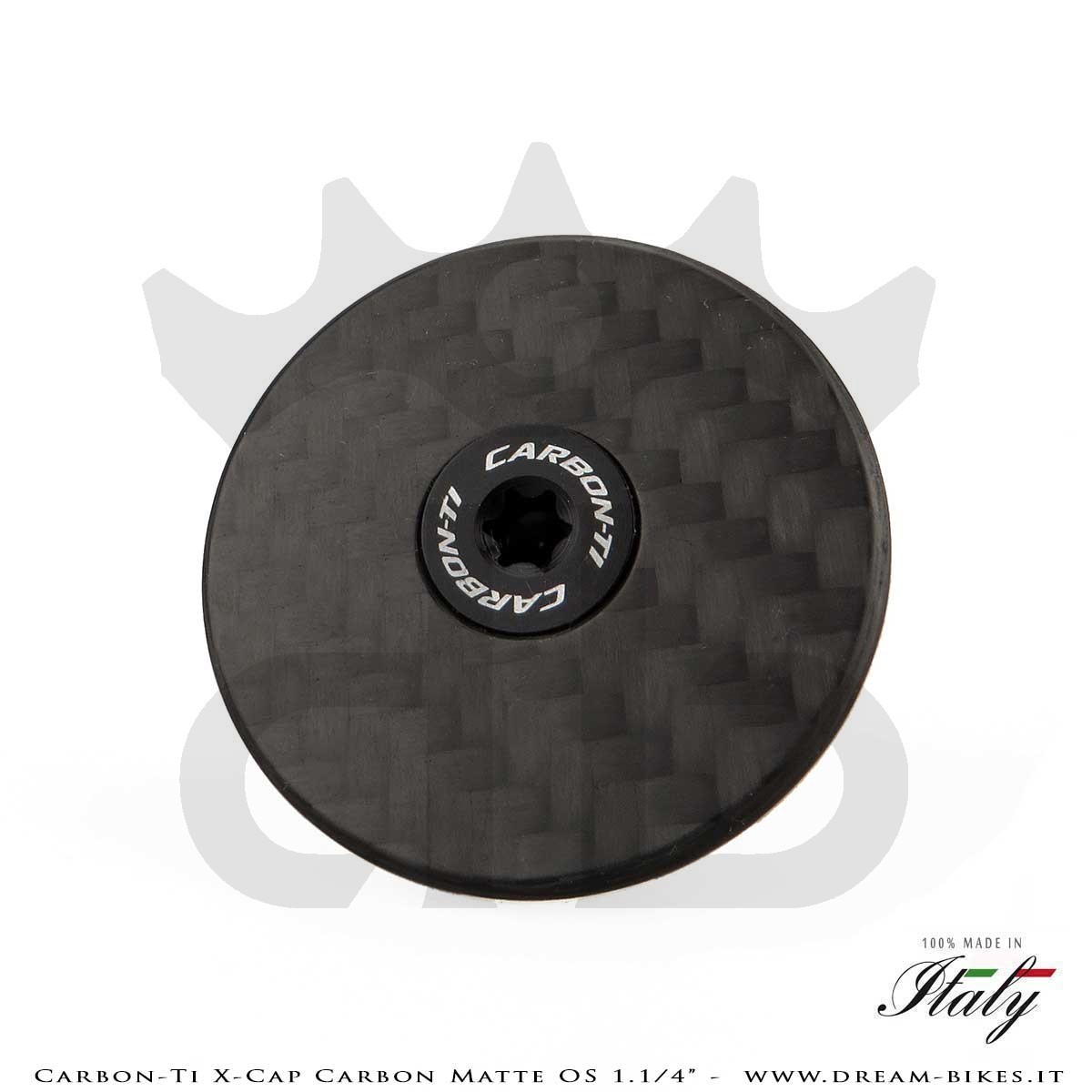 Carbon-Ti X-Cap Carbon Matte OS 1.1/4" Tappo Sterzo