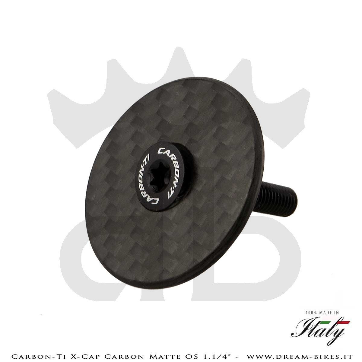 Carbon-Ti X-Cap Carbon Matte OS 1.1/4" Tappo Sterzo