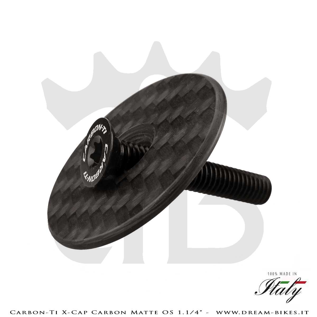 Carbon-Ti X-Cap Carbon Matte OS 1.1/4" Tappo Sterzo