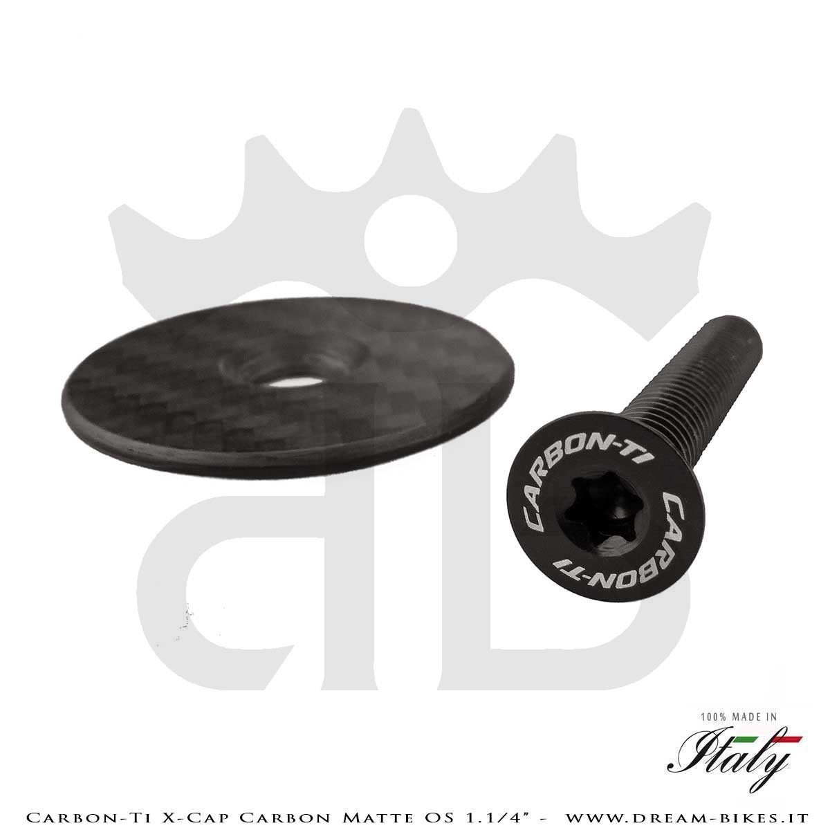 Carbon-Ti X-Cap Carbon Matte OS 1.1/4" Headset Cap