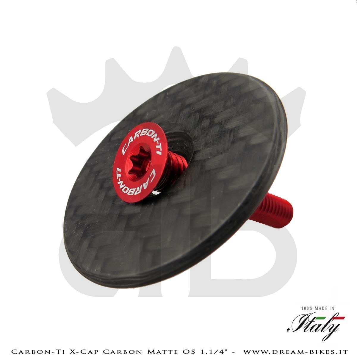 Carbon-Ti X-Cap Carbon Matte OS 1.1/4" Tappo Sterzo