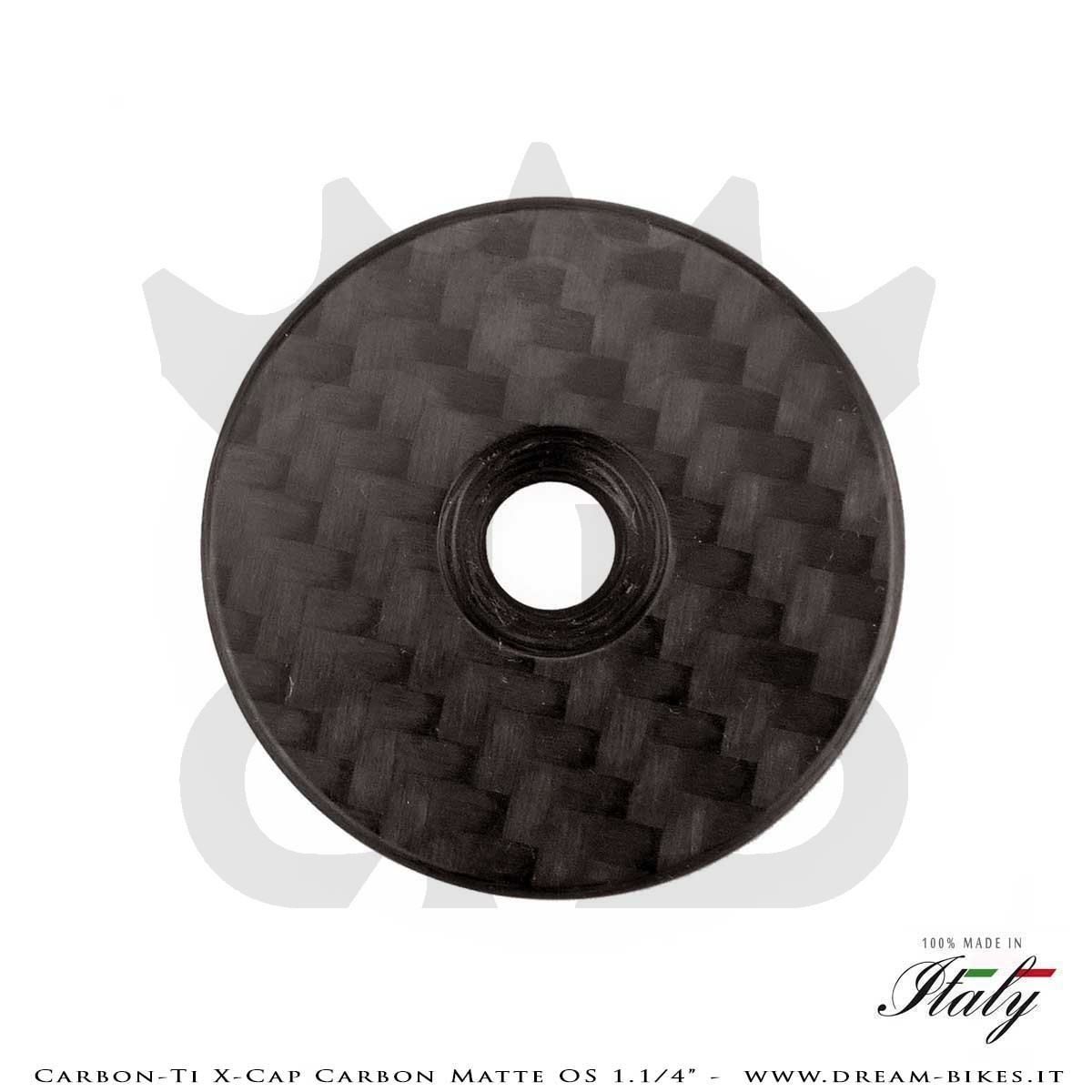 Carbon-Ti X-Cap Carbon Matte OS 1.1/4" Tappo Sterzo