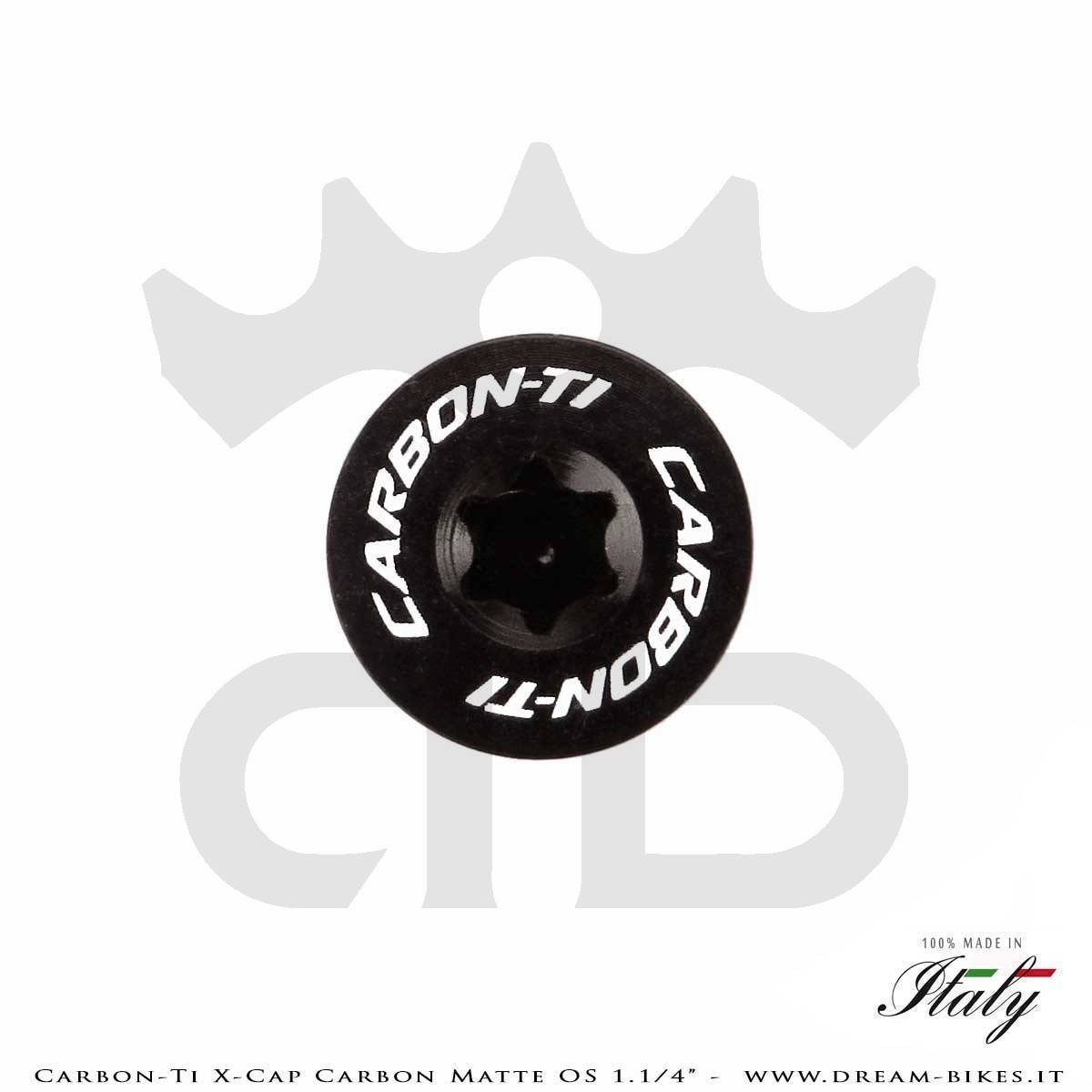 Carbon-Ti X-Cap Carbon Matte OS 1.1/4" Headset Cap