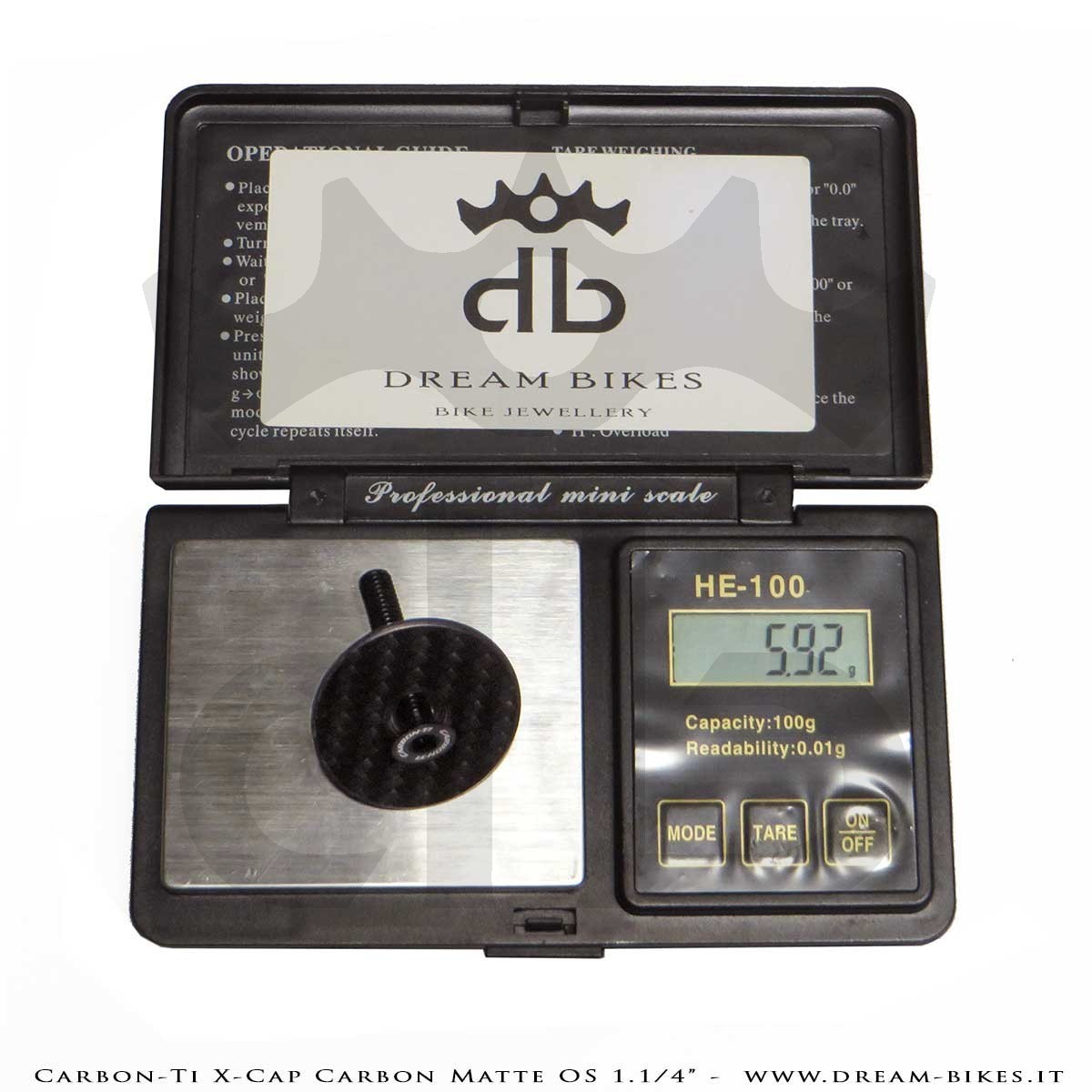 Carbon-Ti X-Cap Carbon Matte OS 1.1/4" Tappo Sterzo