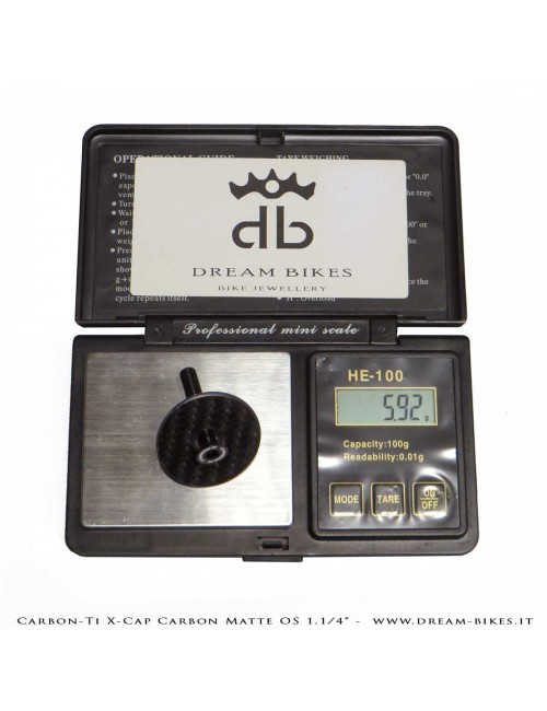 Carbon-Ti X-Cap Carbon Matte OS 1.1/4" Tappo Sterzo