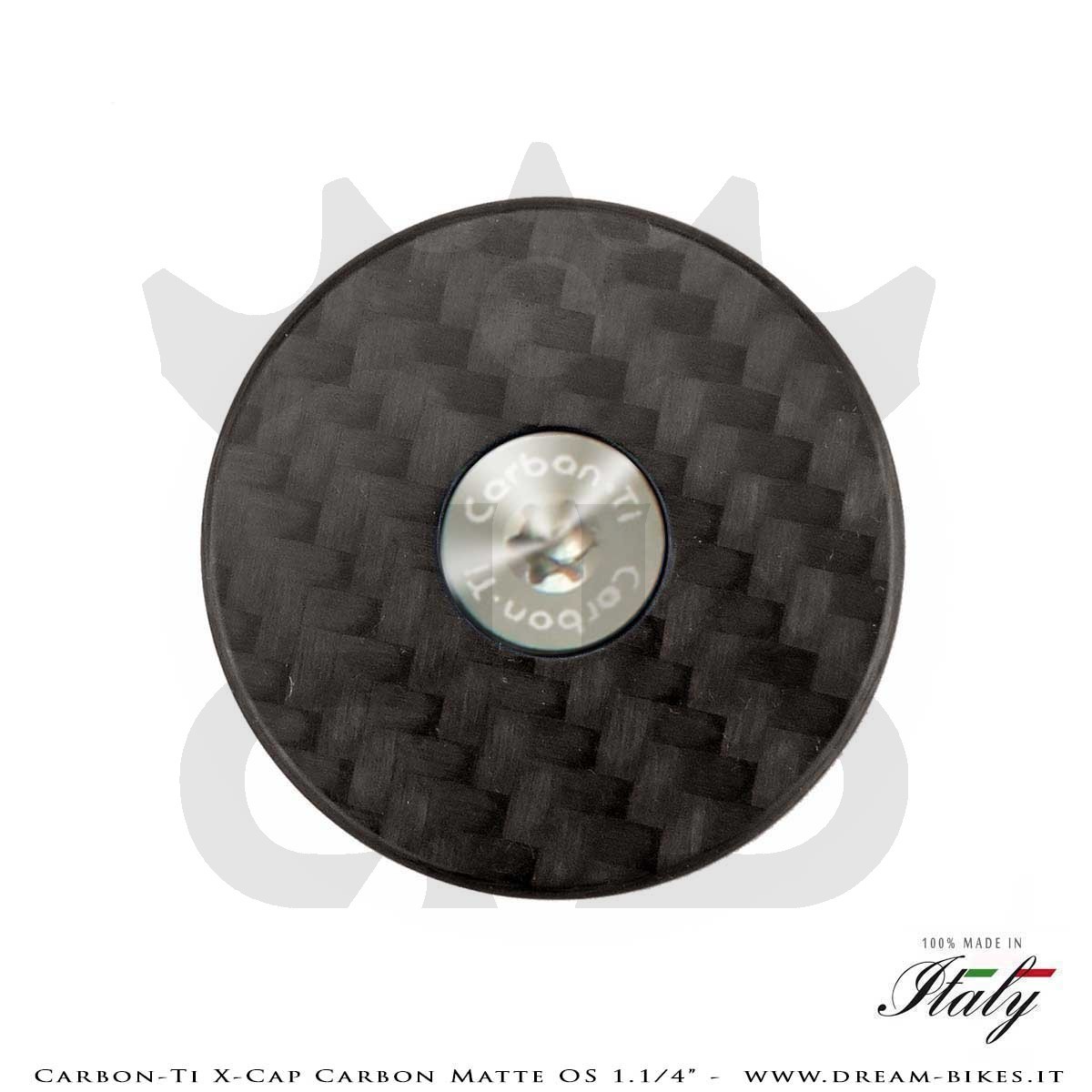 Carbon-Ti X-Cap Carbon Matte OS 1.1/4" Tappo Sterzo