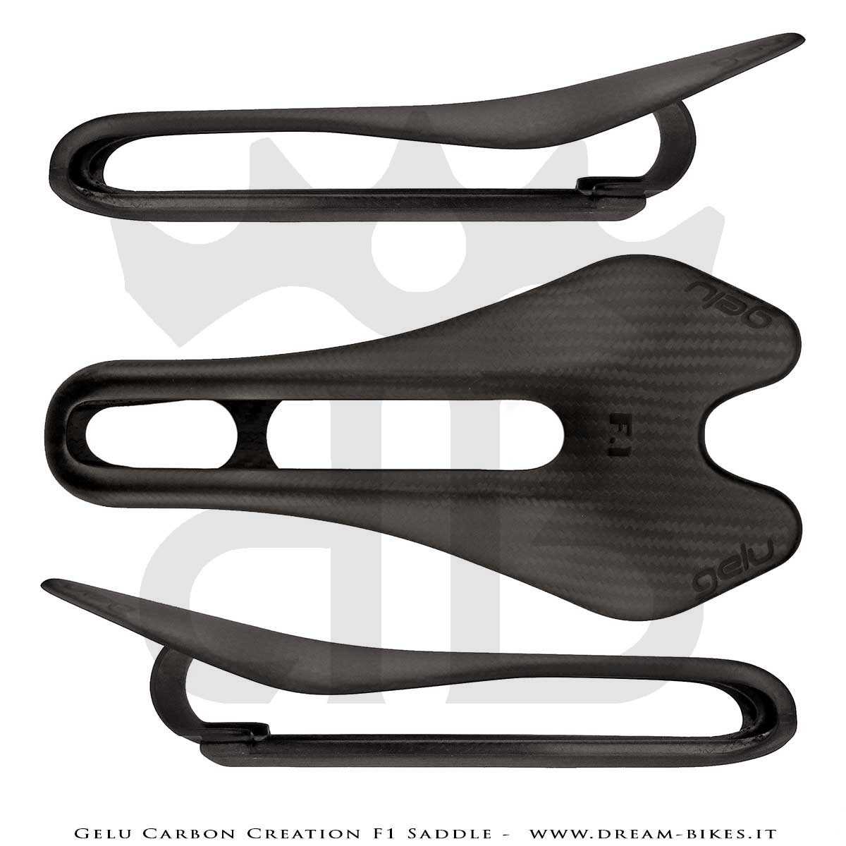 Gelu Carbon Creation F1 Full Carbon Ultralight Spring Saddle 80 gr.