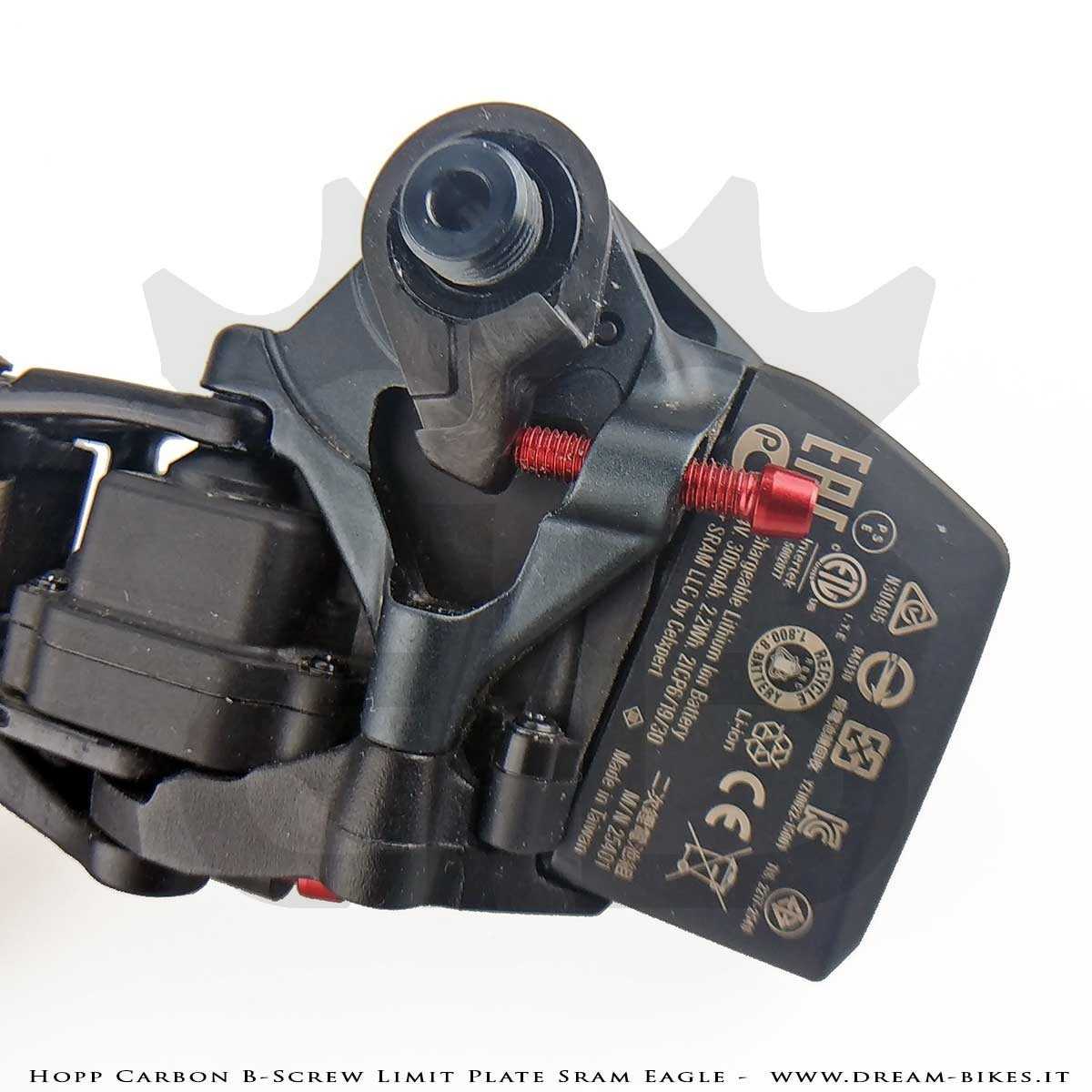 Hopp Carbon Piastrina Registro Tensione Cambio Sram 12v AXS, XX1 Eagle, X01 Eagle, Tuning