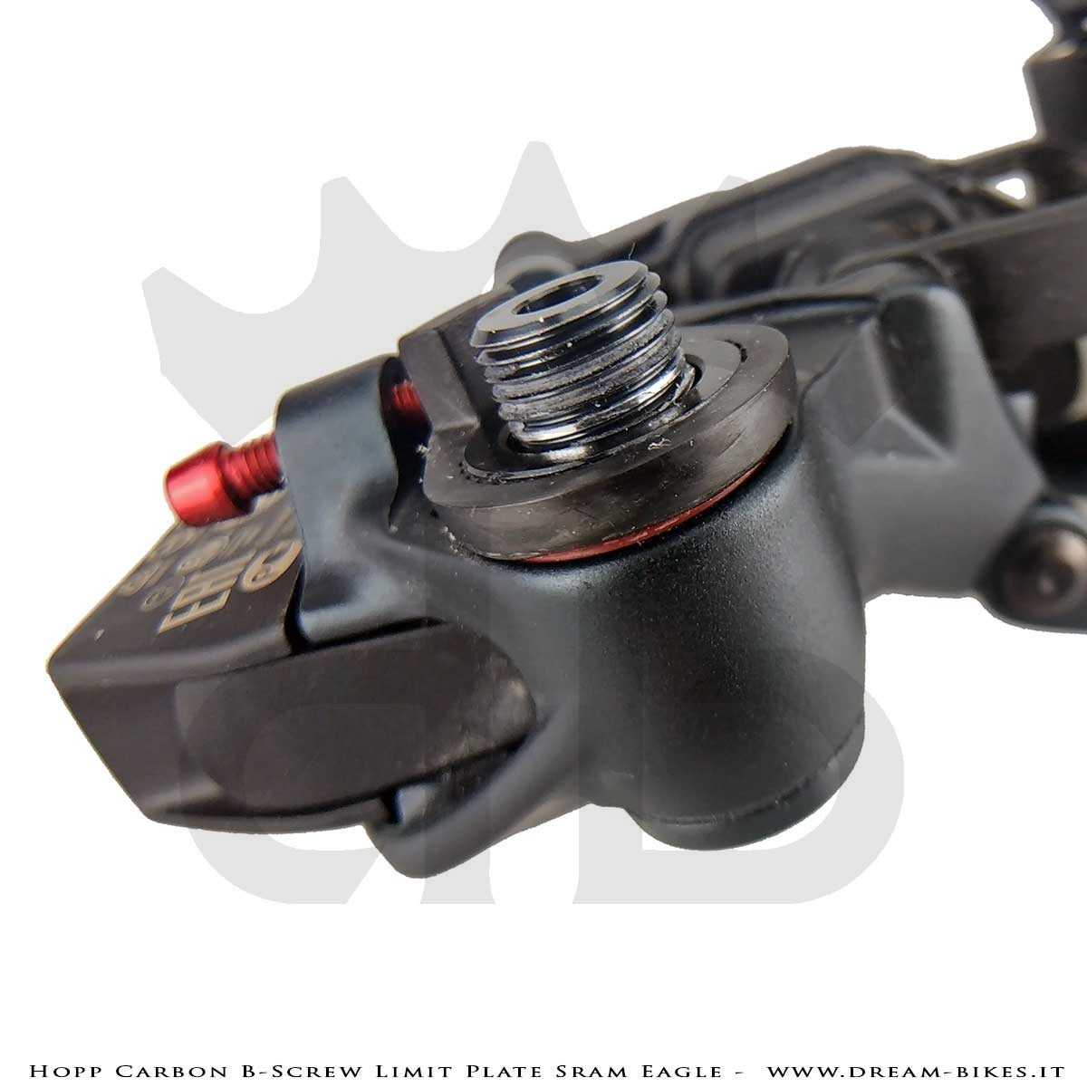 Hopp Carbon Piastrina Registro Tensione Cambio Sram 12v AXS, XX1 Eagle, X01 Eagle, Tuning