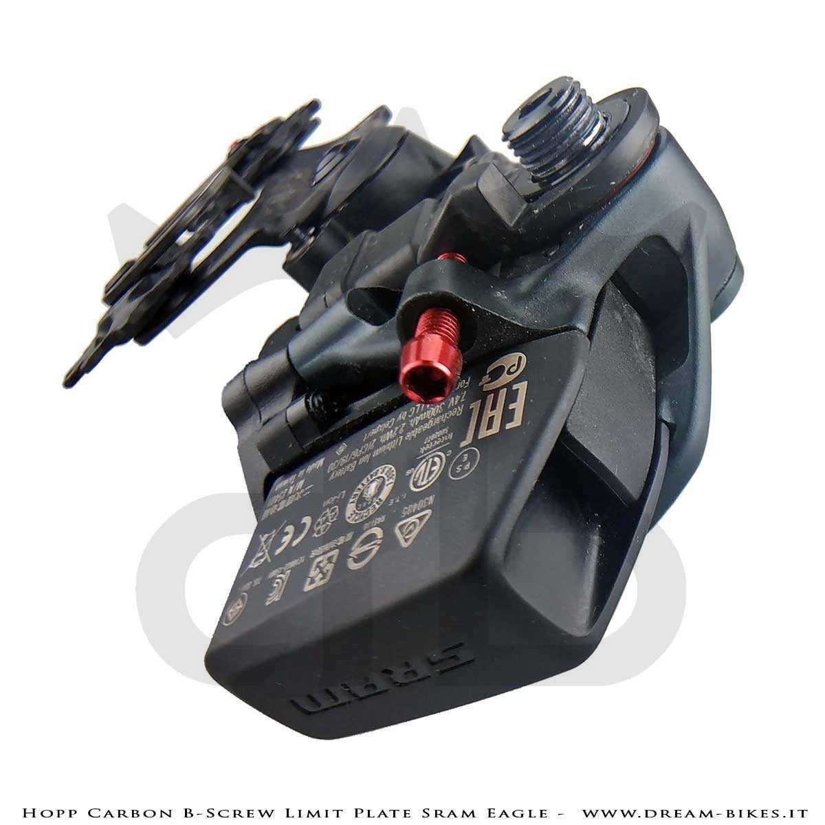 Hopp Carbon Piastrina Registro Tensione Cambio Sram 12v AXS, XX1 Eagle, X01 Eagle, Tuning