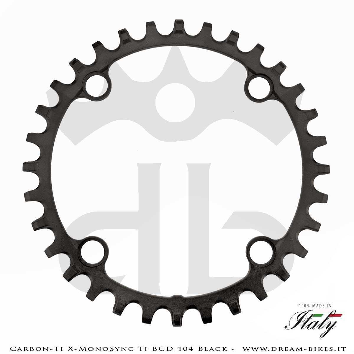 Carbon-Ti X-MonoSync Ti BCD 104 mm Monocorona in Titanio Nera