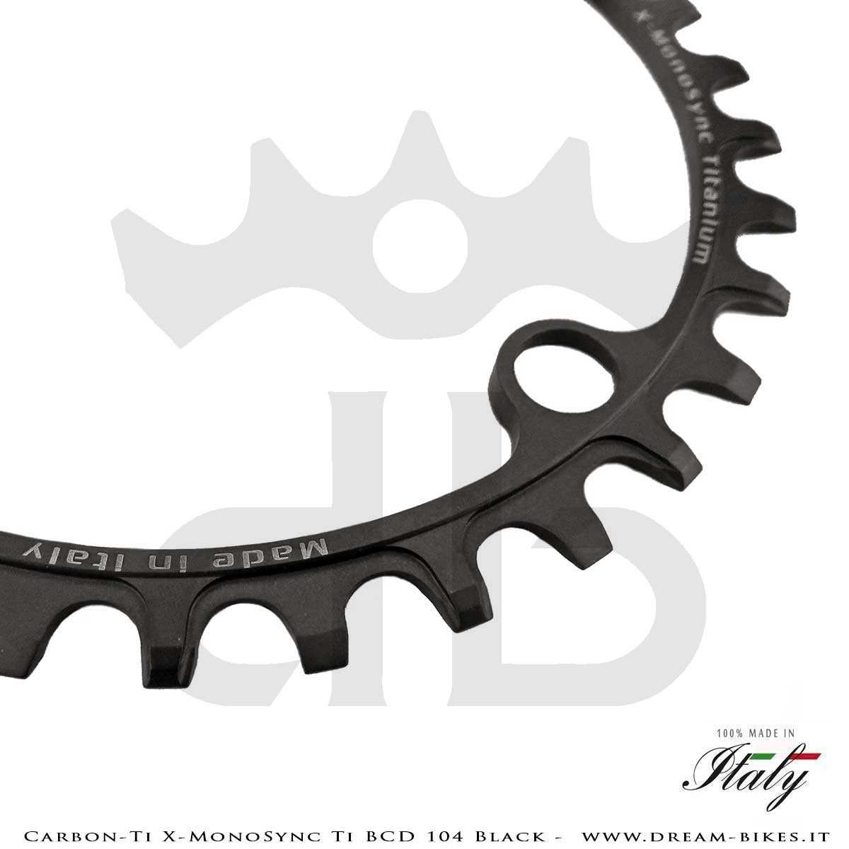 Carbon-Ti X-MonoSync Ti BCD 104 mm Monocorona in Titanio Nera