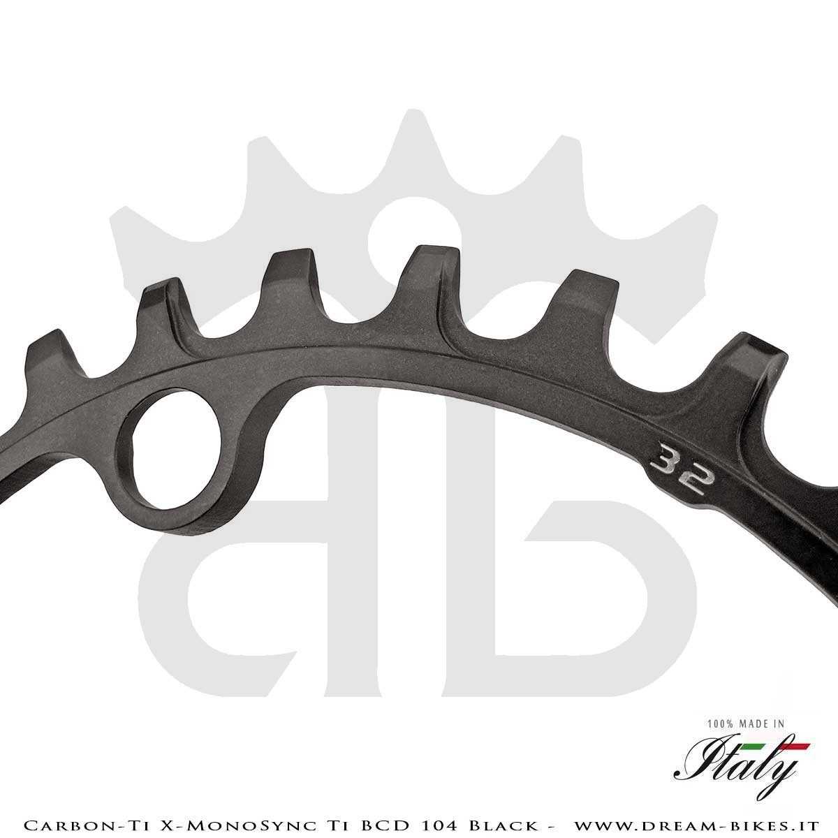 Carbon-Ti X-MonoSync Ti BCD 104 mm Monocorona in Titanio Nera