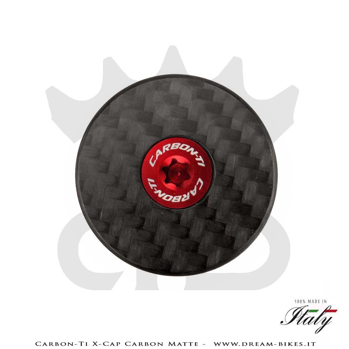 Carbon-Ti X-Cap Carbon Matte Tappo Sterzo Ultraleggero