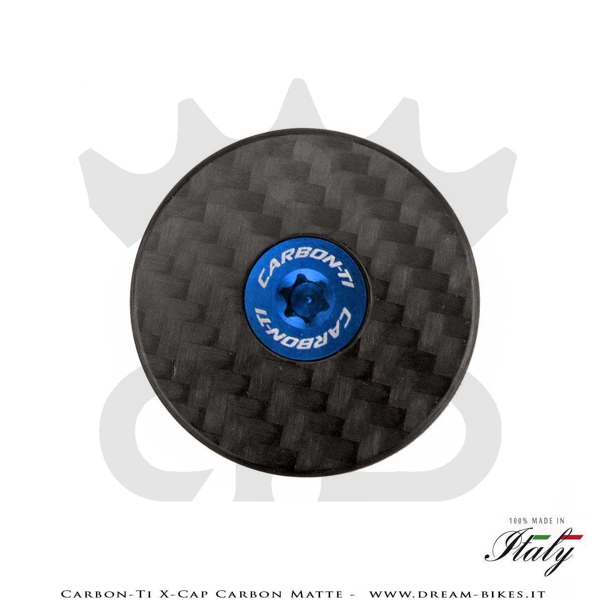 Carbon-Ti X-Cap Carbon Matte Tappo Sterzo Ultraleggero