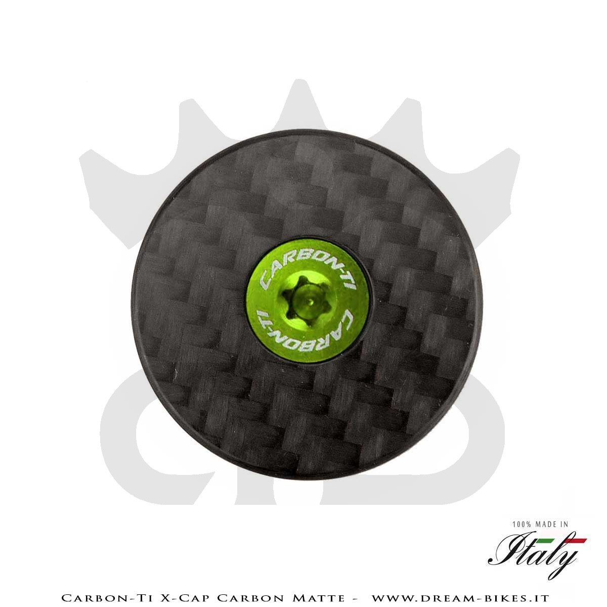 Carbon-Ti X-Cap Carbon Matte Tappo Sterzo Ultraleggero