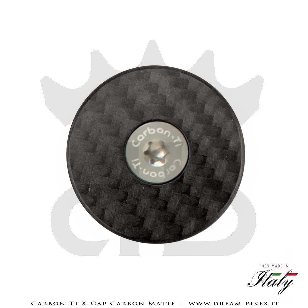 Carbon-Ti X-Cap Carbon Matte Tappo Sterzo Ultraleggero