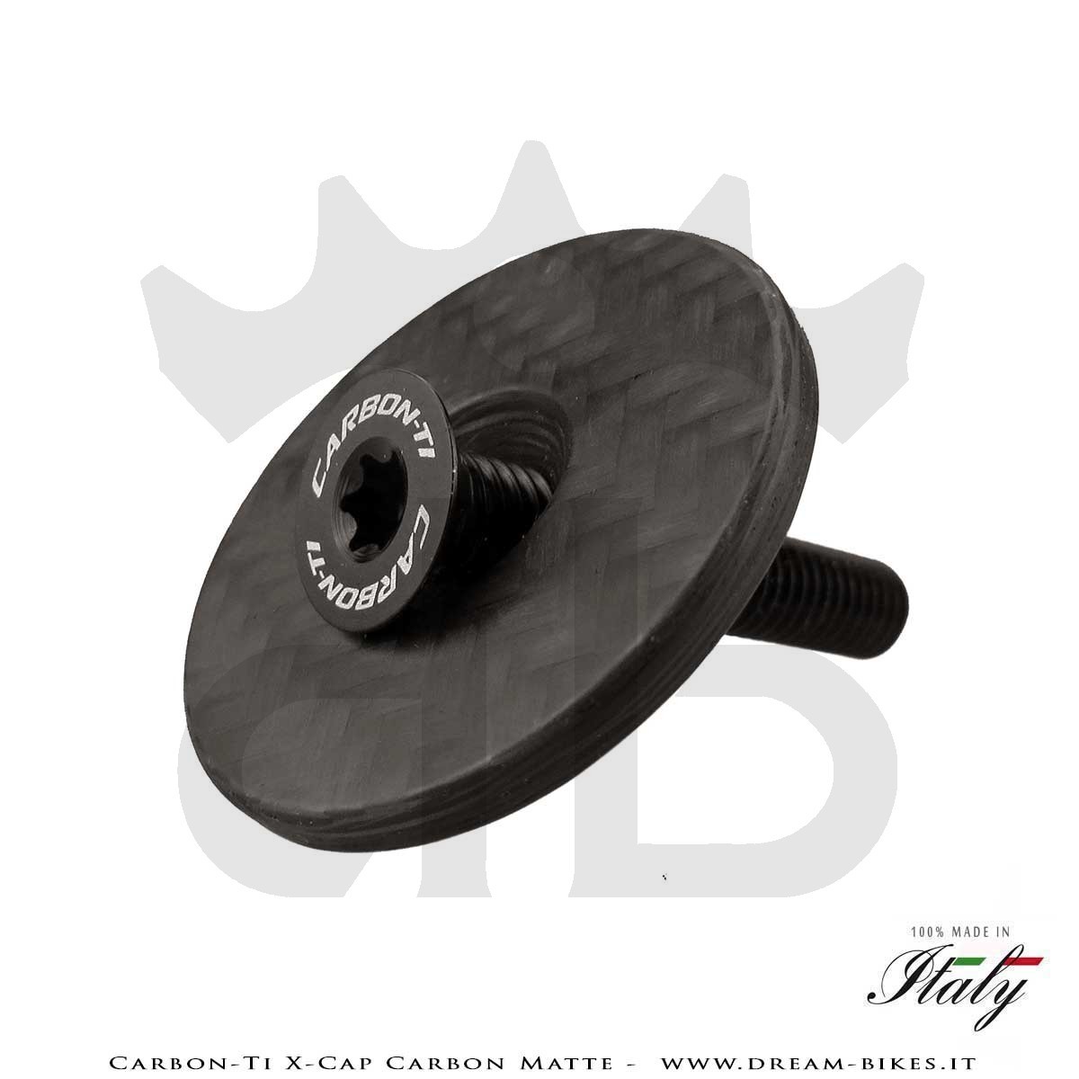 Carbon-Ti X-Cap Carbon Matte Tappo Sterzo Ultraleggero