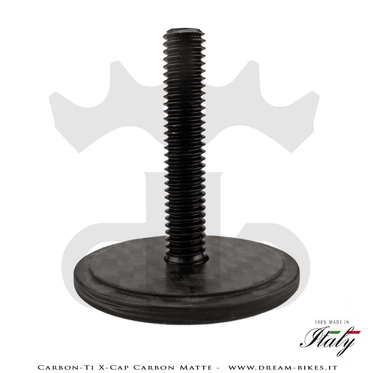 Carbon-Ti X-Cap Carbon Matte Tappo Sterzo Ultraleggero