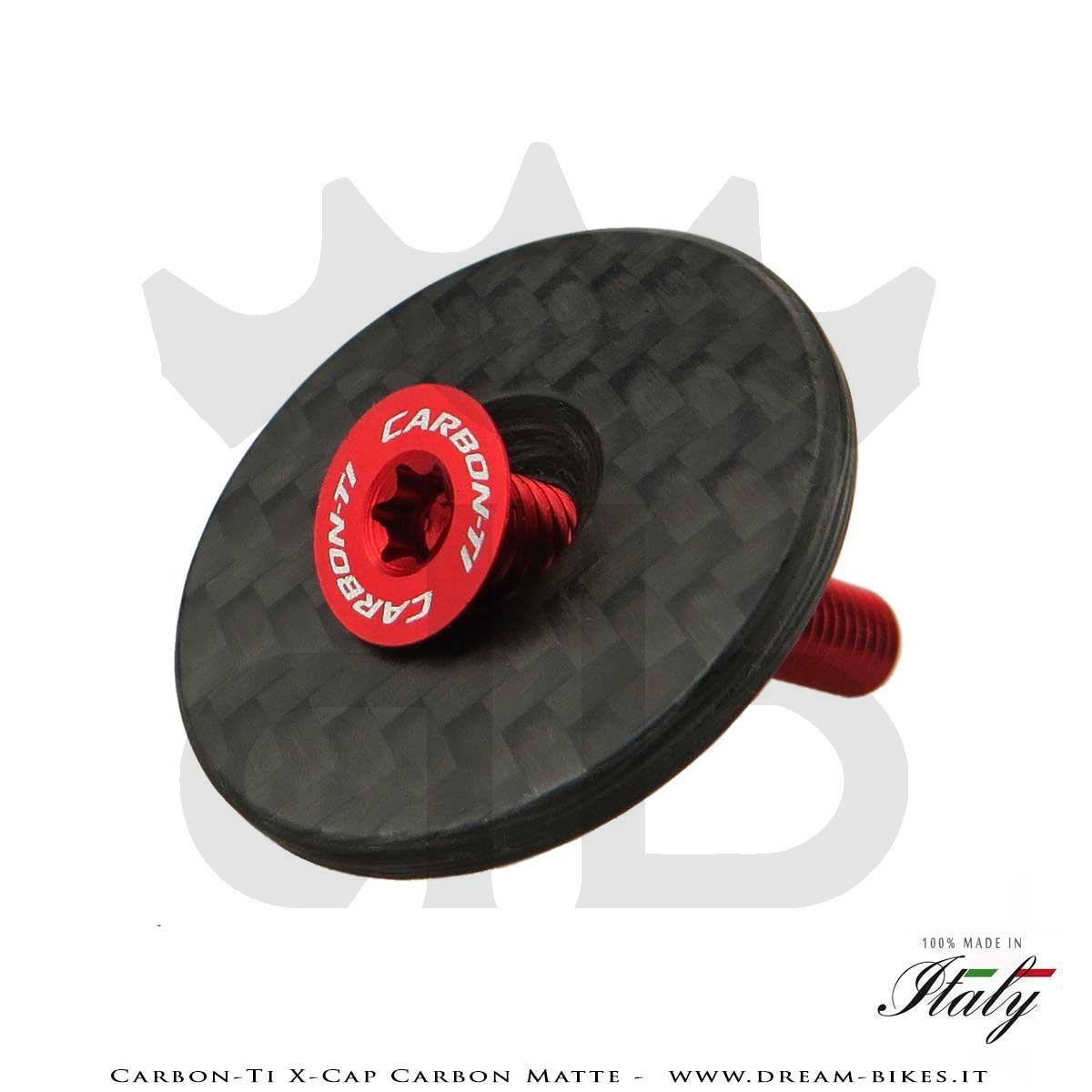 Carbon-Ti X-Cap Carbon Matte Tappo Sterzo Ultraleggero