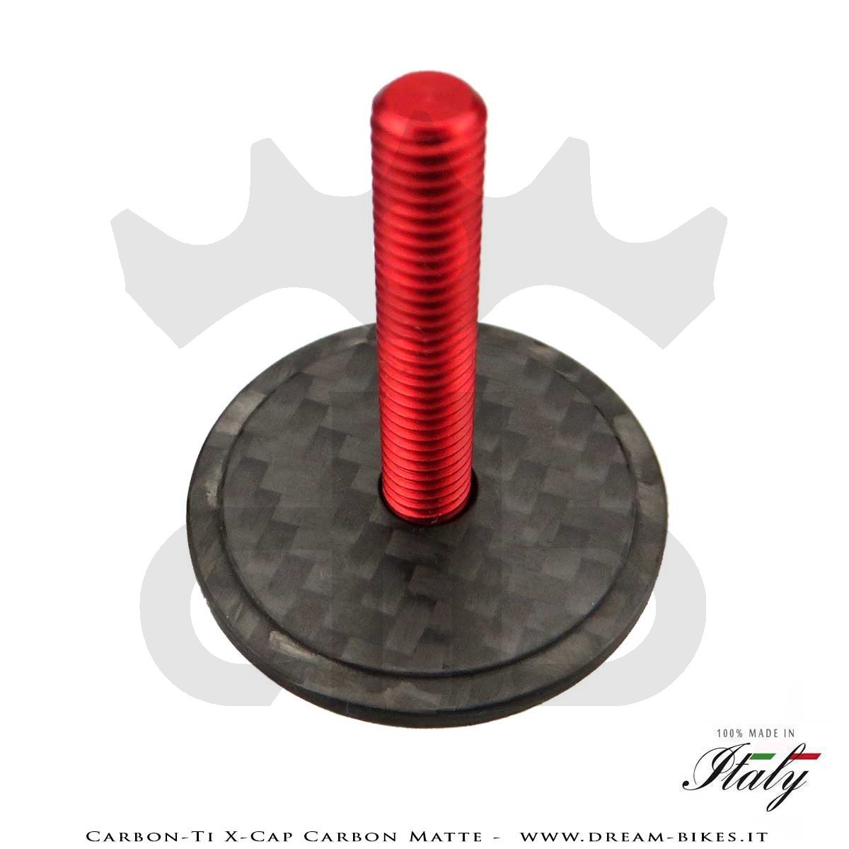 Carbon-Ti X-Cap Carbon Matte Tappo Sterzo Ultraleggero