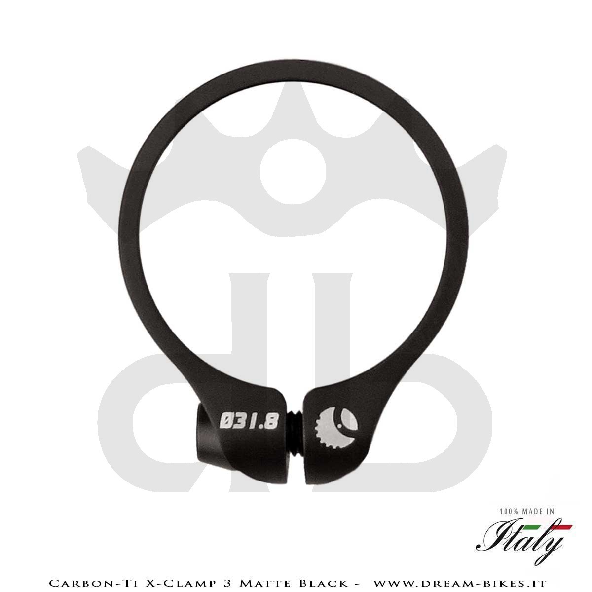 Carbon-Ti X-Clamp 3 Collarino Reggisella Ultraleggero Nero Opaco