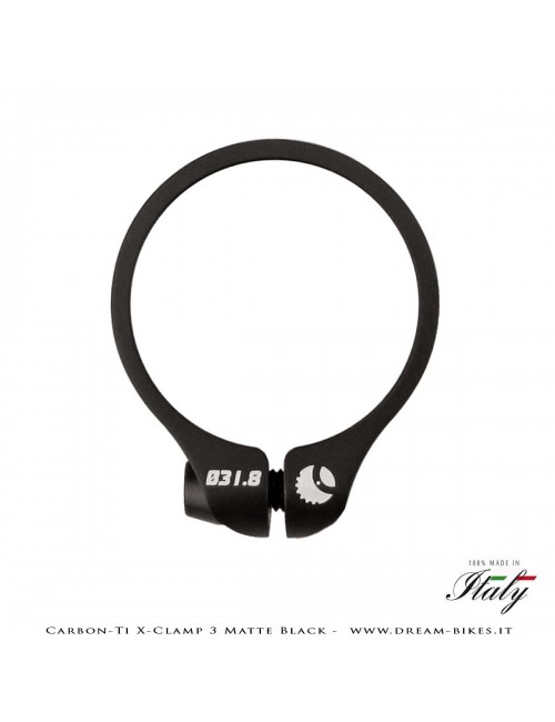 Carbon-Ti X-Clamp 3 Matte Black Ultralight Seatpost Clamp