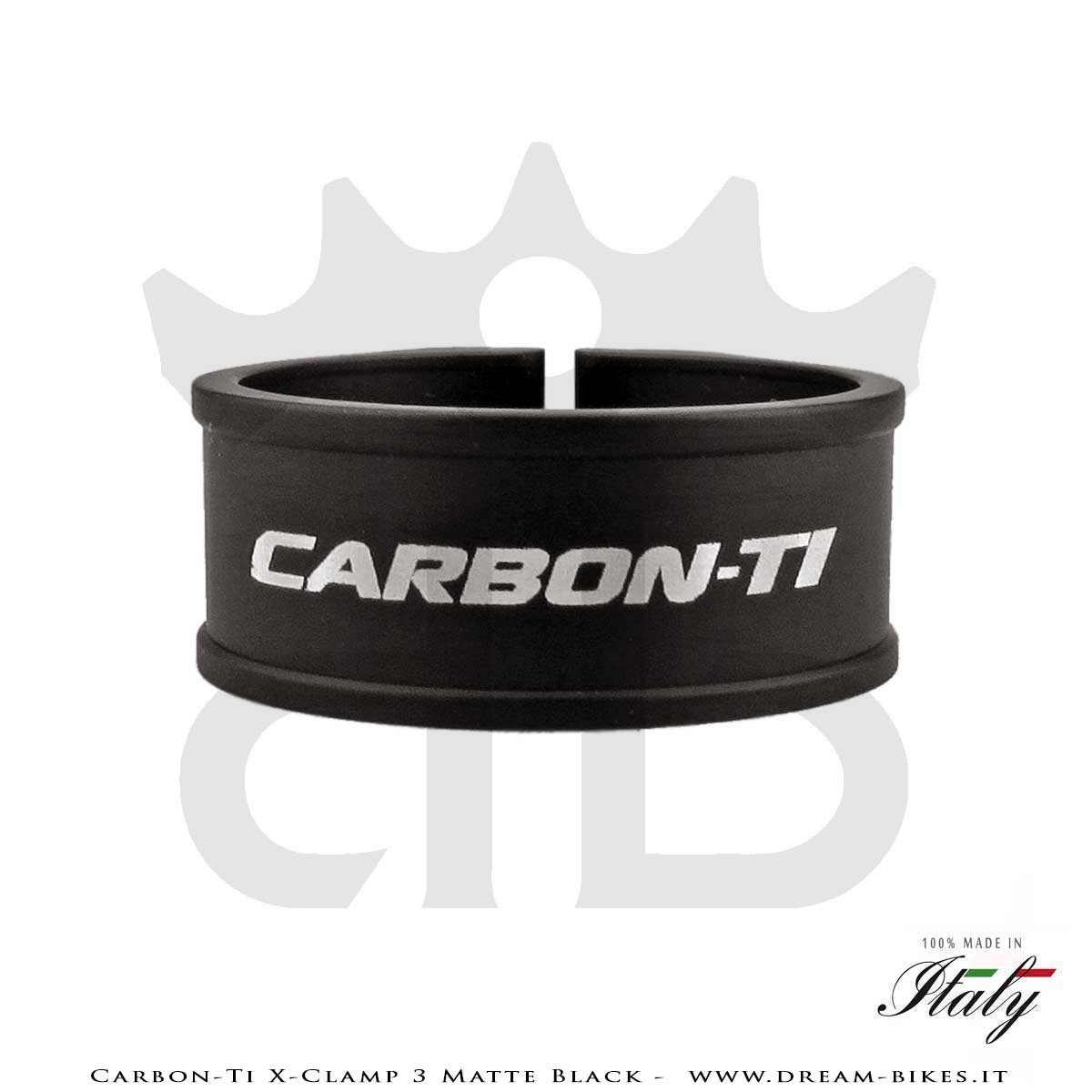 Carbon-Ti X-Clamp 3 Collarino Reggisella Ultraleggero Nero Opaco