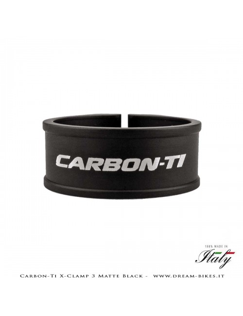 Carbon-Ti X-Clamp 3 Matte Black Ultralight Seatpost Clamp