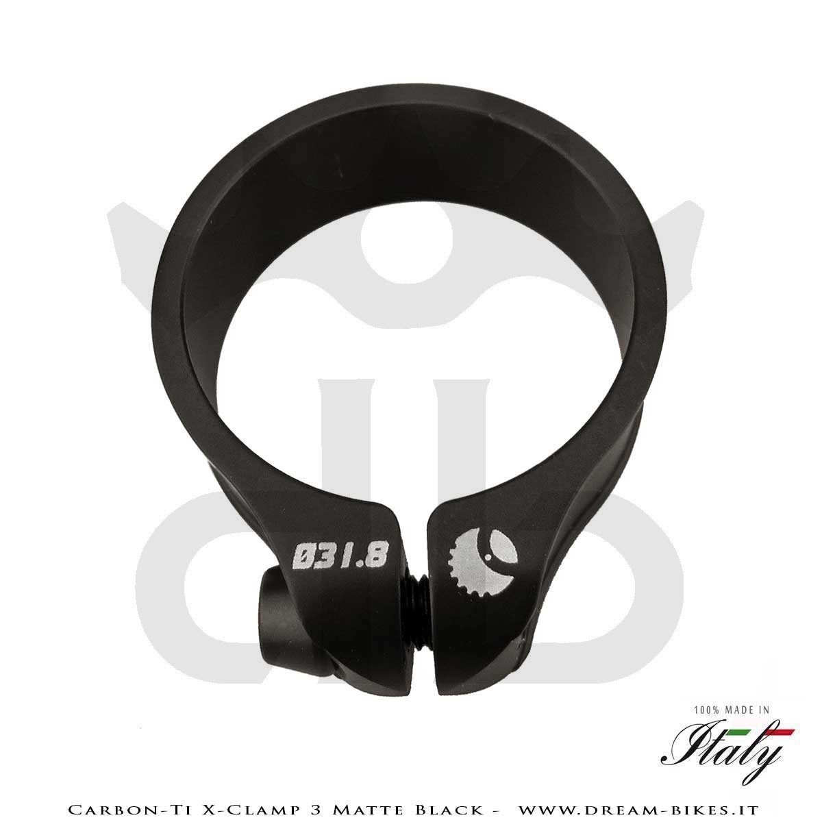 Carbon-Ti X-Clamp 3 Matte Black Ultralight Seatpost Clamp