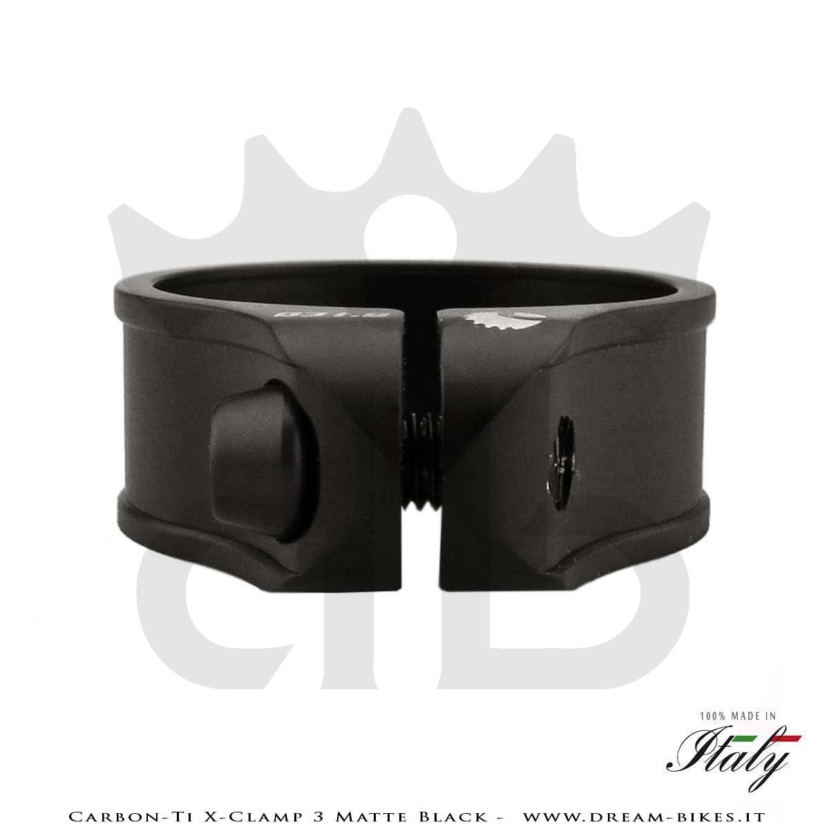 Carbon-Ti X-Clamp 3 Collarino Reggisella Ultraleggero Nero Opaco