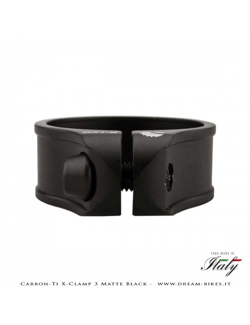 Carbon-Ti X-Clamp 3 Collarino Reggisella Ultraleggero Nero Opaco