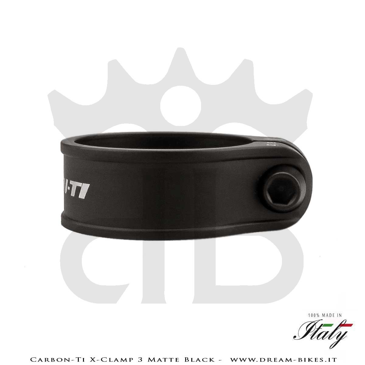 Carbon-Ti X-Clamp 3 Matte Black Ultralight Seatpost Clamp