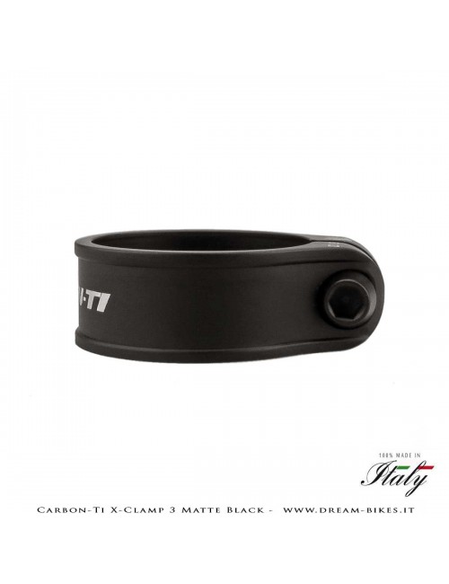 Carbon-Ti X-Clamp 3 Collarino Reggisella Ultraleggero Nero Opaco