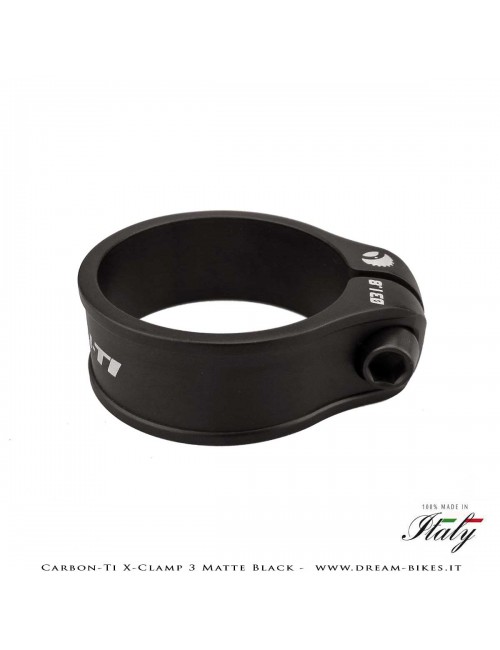 Carbon-Ti X-Clamp 3 Collarino Reggisella Ultraleggero Nero Opaco