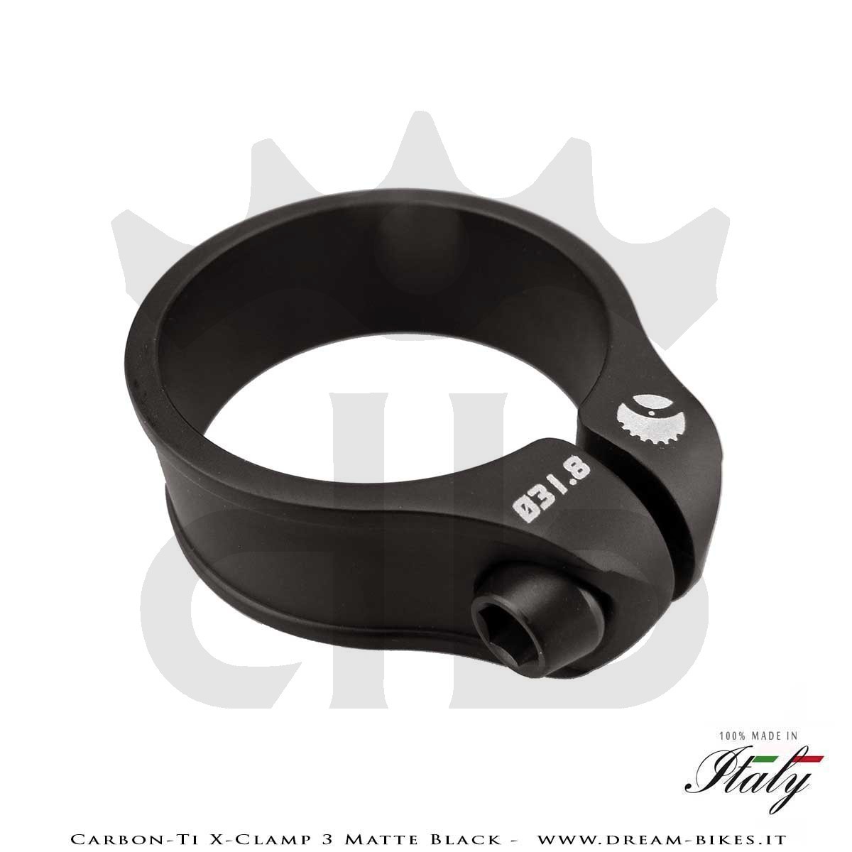 Carbon-Ti X-Clamp 3 Matte Black Ultralight Seatpost Clamp